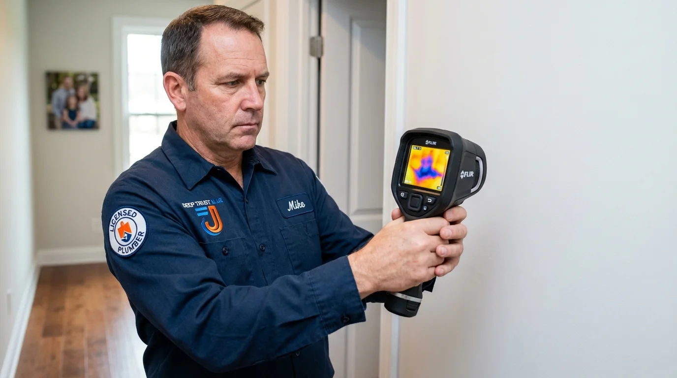 Thermal imaging leak detection by Johns Plumbing LLC in Leander
